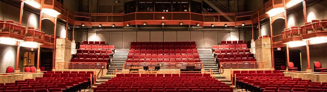 an interior shot of the Center for the Arts